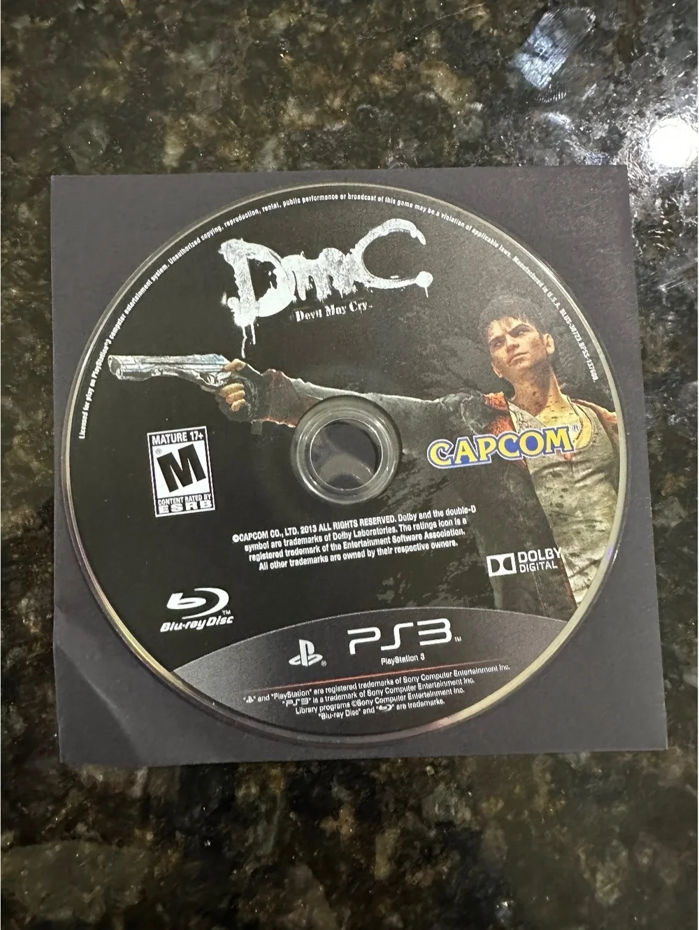 DmC Devil May Cry PlayStation 3 Game Disc